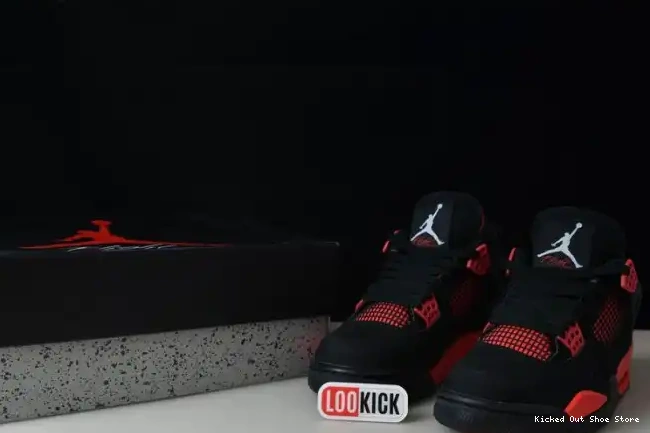 Kick Theory CT8527-016 Jordan Red Air 4 Thunder 0613